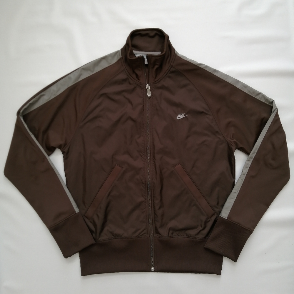Nike Vintage Brown Track Jacket Small